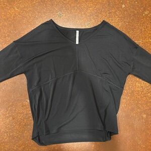 Fabletics Black Long Sleeve - Size: Small, Color: Black